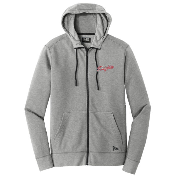 Knights Script Embroidered logo - Tri Blend Fleece Full Zip Hoodie Thumbnail