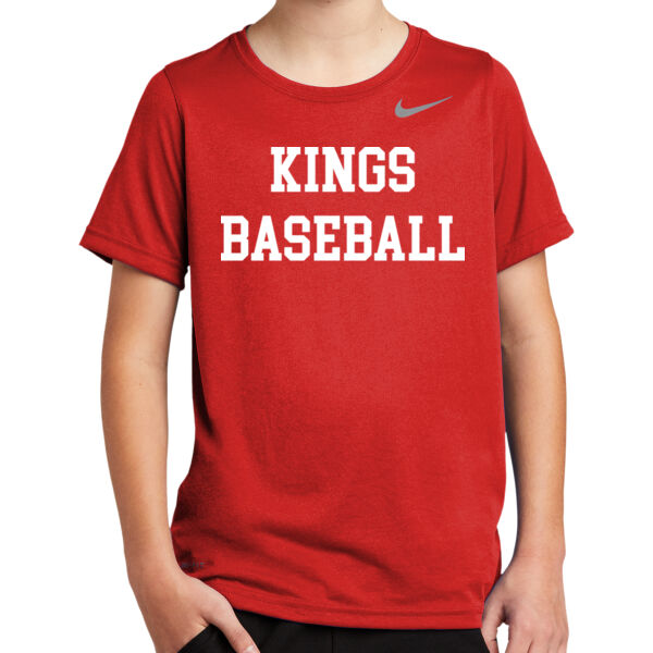 KINGS BASEBALL BLOCK Printed logo - Youth Team rLegend Tee Thumbnail