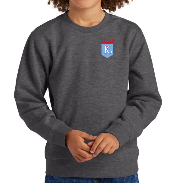 Kings Shield Printed- - Youth V.I.T. Fleece Crew Thumbnail