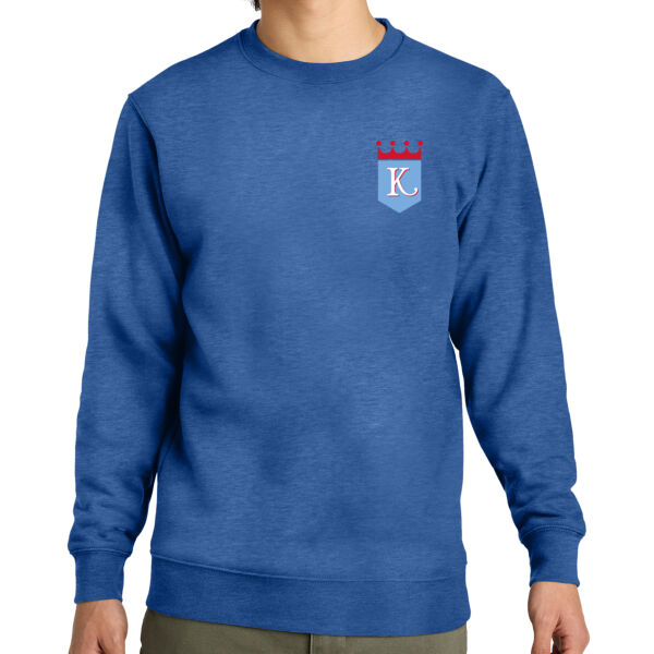 Kings Shield Printed- - Fleece Crew Sweatshirt Thumbnail